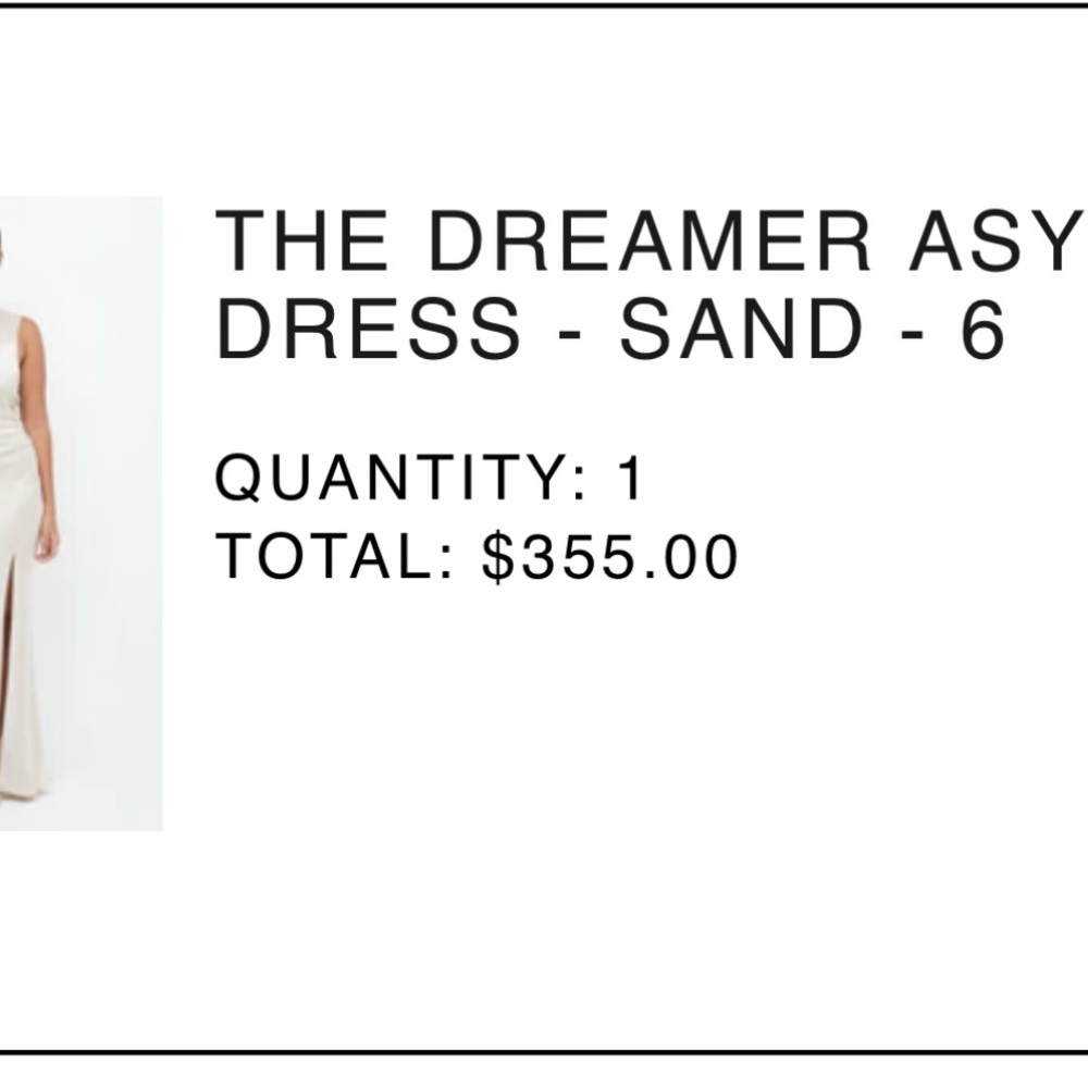 Bec + Bridge Dreamer ASYM dress - Sands - 6